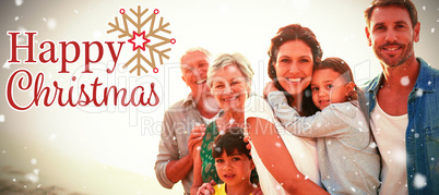 Composite image of christmas card