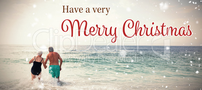 Composite image of christmas card