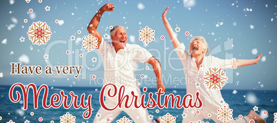 Composite image of christmas card