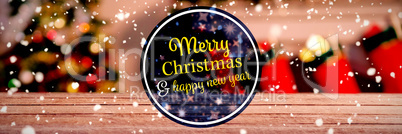 Composite image of  "merry christmas and happy new year"