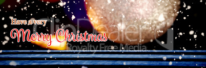 Composite image of christmas card