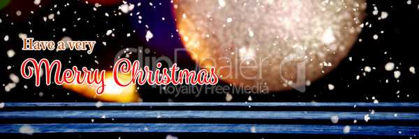 Composite image of christmas card