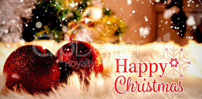 Composite image of christmas card