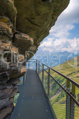 First sky cliff walk. Grindelwald Bern, Switzerland