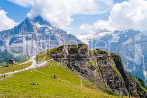 First sky cliff walk. Grindelwald Bern, Switzerland