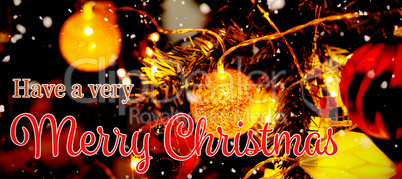 Composite image of christmas card