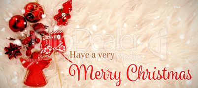 Composite image of christmas card