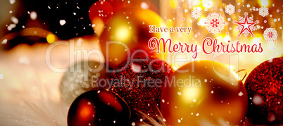 Composite image of christmas card