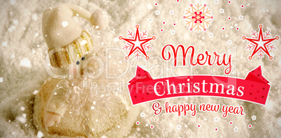 Composite image of christmas card