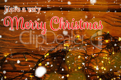 Composite image of christmas card