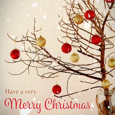 Composite image of christmas card