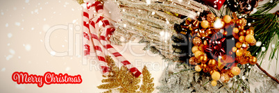 Composite image of white and red greeting card