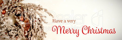 Composite image of christmas card