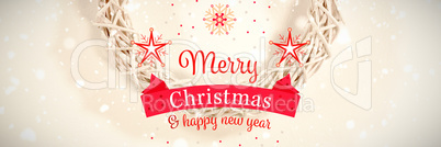 Composite image of christmas card