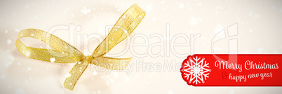 Composite image of banner merry christmas