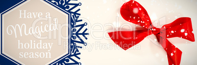 Composite image of snowflake "have a magical holiday season"