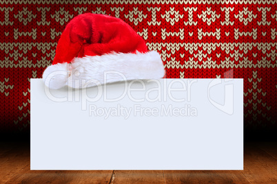 Composite image of red seamless knitted pattern
