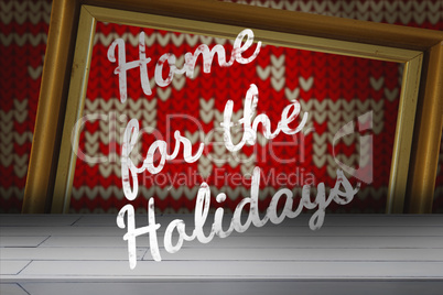 Composite image of home for the holidays