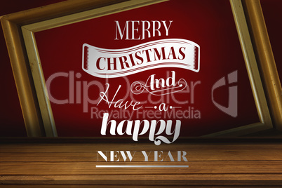 Composite image of merry christmas message