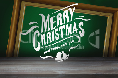 Composite image of merry christmas message