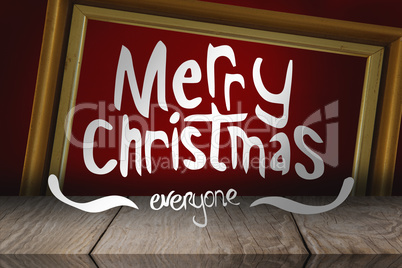 Composite image of merry christmas message