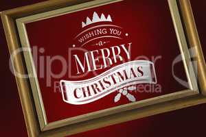 Composite image of christmas message