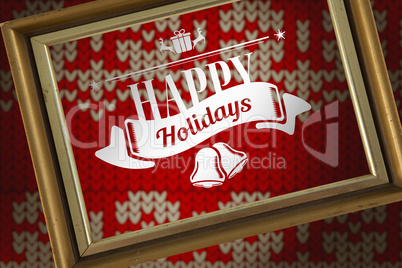 Composite image of christmas message