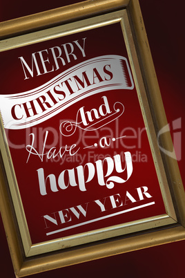 Composite image of merry christmas message