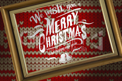 Composite image of christmas greeting