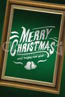 Composite image of merry christmas message