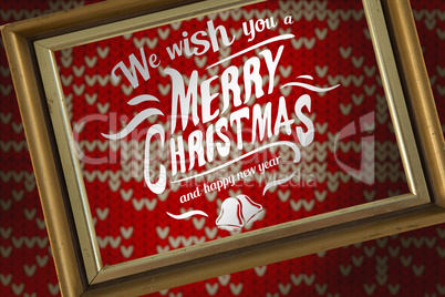 Composite image of christmas greeting