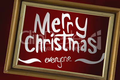 Composite image of merry christmas message