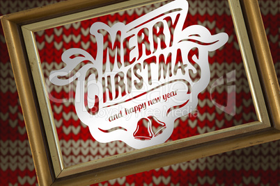 Composite image of merry christmas message