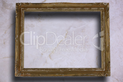 Composite image of empty photo frame