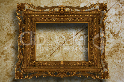 Composite image of empty photo frame