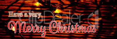 Composite image of christmas card