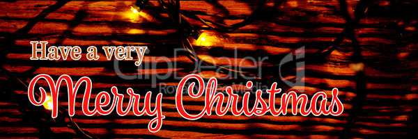 Composite image of christmas card