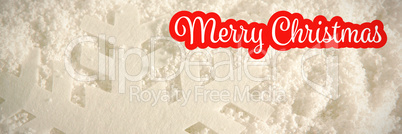 Composite image of white and red greeting card