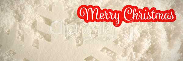 Composite image of white and red greeting card