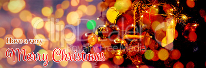 Composite image of christmas card