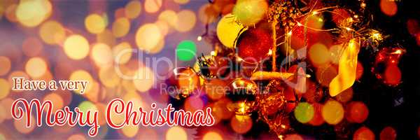 Composite image of christmas card