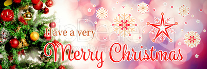 Composite image of christmas card