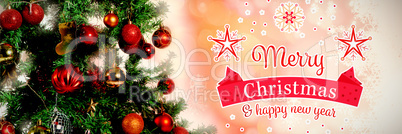 Composite image of christmas card