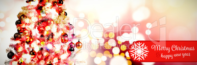 Composite image of banner merry christmas