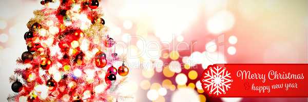 Composite image of banner merry christmas