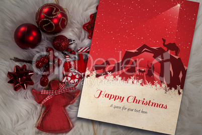 Composite image of composite image of happy christmas