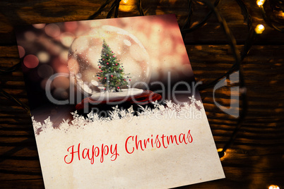 Composite image of composite image of happy christmas