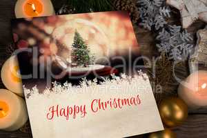 Composite image of composite image of happy christmas