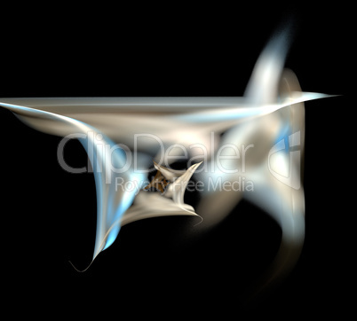image of one Digital Fractal on Black Color image of one Digital Fractal on Black Color