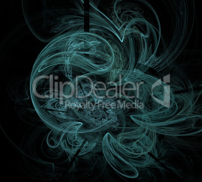 image of one Digital Fractal on Black Color image of one Digital Fractal on Black Color